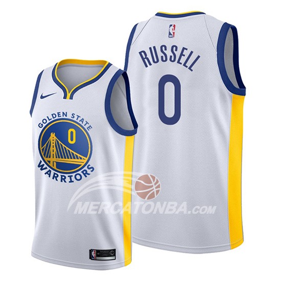 Maglia Golden State Warriors D'angelo Russell Association Bianco